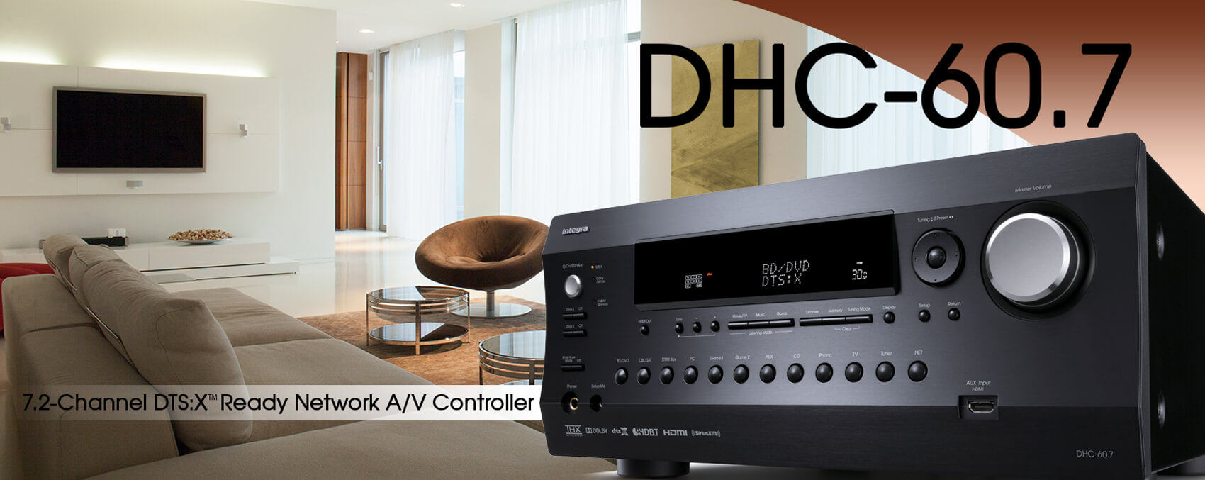 AV receiver, home theater receiver, home theater design, Integra, Theater Design Northwest